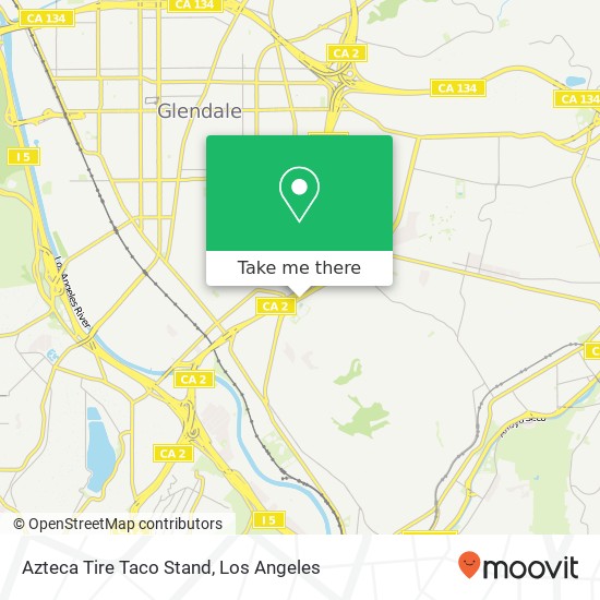 Mapa de Azteca Tire Taco Stand, 3726 Eagle Rock Blvd Los Angeles, CA 90065