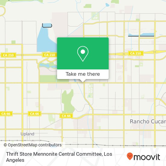 Mapa de Thrift Store Mennonite Central Committee, 8673 Base Line Rd Rancho Cucamonga, CA 91730