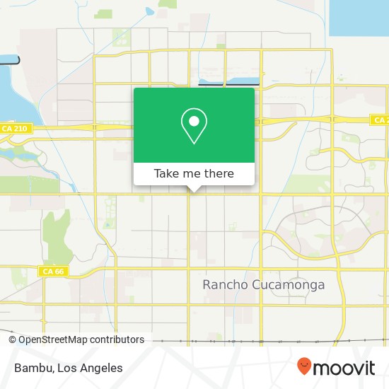 Mapa de Bambu, 9783 Base Line Rd Rancho Cucamonga, CA 91730