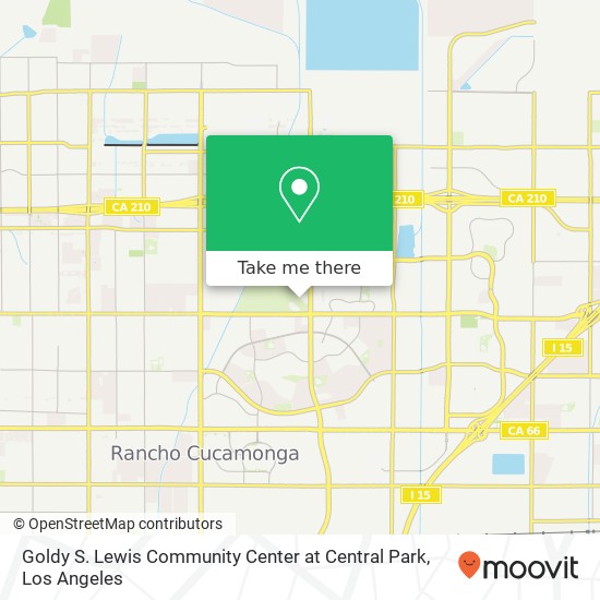 Goldy S. Lewis Community Center at Central Park map