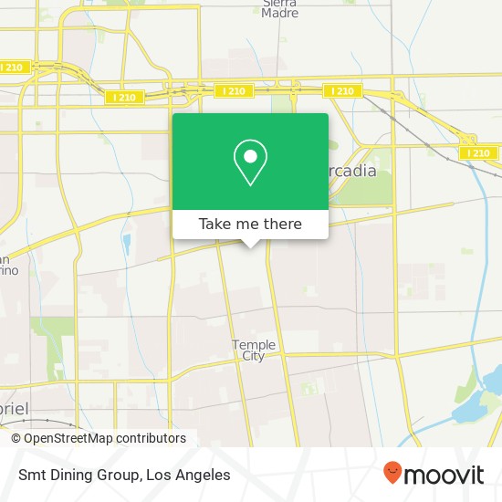 Mapa de Smt Dining Group, 815 W Naomi Ave Arcadia, CA 91007