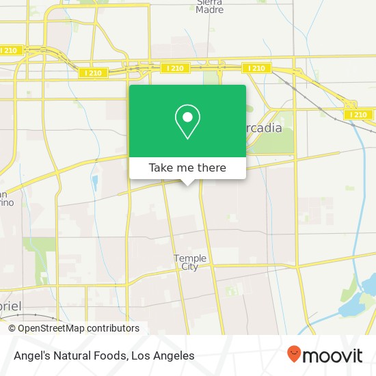 Mapa de Angel's Natural Foods, 815 W Naomi Ave Arcadia, CA 91007