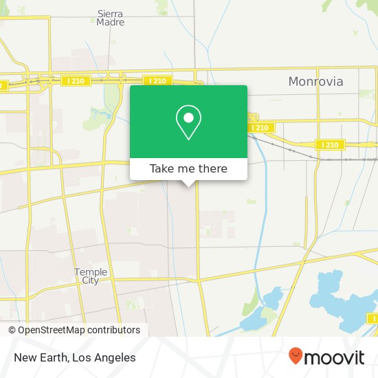 Mapa de New Earth, 43 W La Sierra Dr Arcadia, CA 91007