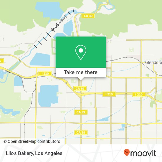 Mapa de Lilo's Bakery, 327 N Azusa Ave Azusa, CA 91702