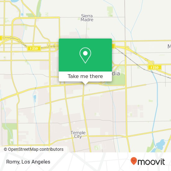 Mapa de Romy, 650 W Huntington Dr Arcadia, CA 91007