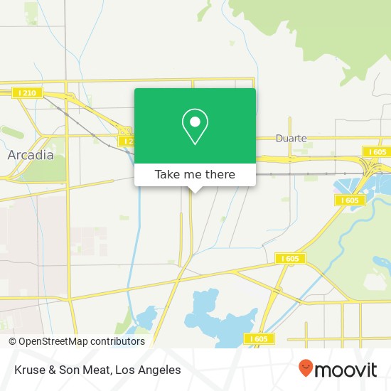 Mapa de Kruse & Son Meat, 235 Kruse Ave Monrovia, CA 91016