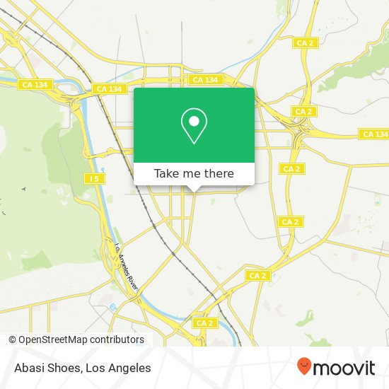 Mapa de Abasi Shoes, 1112 S Glendale Ave Glendale, CA 91205