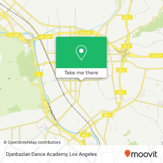 Mapa de Djanbazian Dance Academy