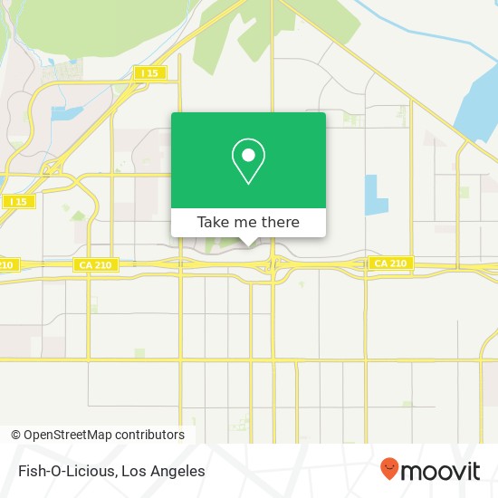 Mapa de Fish-O-Licious, 16635 Sierra Lakes Pkwy Fontana, CA 92336