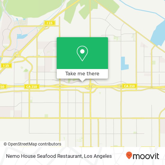 Mapa de Nemo House Seafood Restaurant, 16635 Sierra Lakes Pkwy Fontana, CA 92336