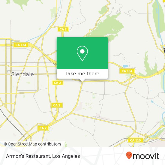 Mapa de Armon's Restaurant, 5056 Eagle Rock Blvd Los Angeles, CA 90041