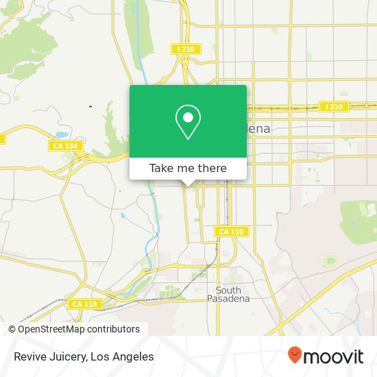 Mapa de Revive Juicery, W California Blvd Pasadena, CA 91105