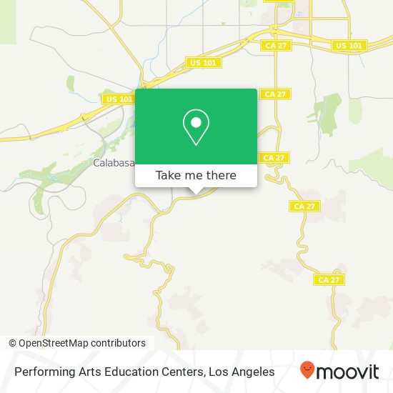 Mapa de Performing Arts Education Centers