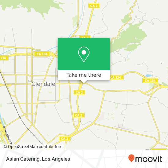 Mapa de Aslan Catering, 2750 Colorado Blvd Los Angeles, CA 90041