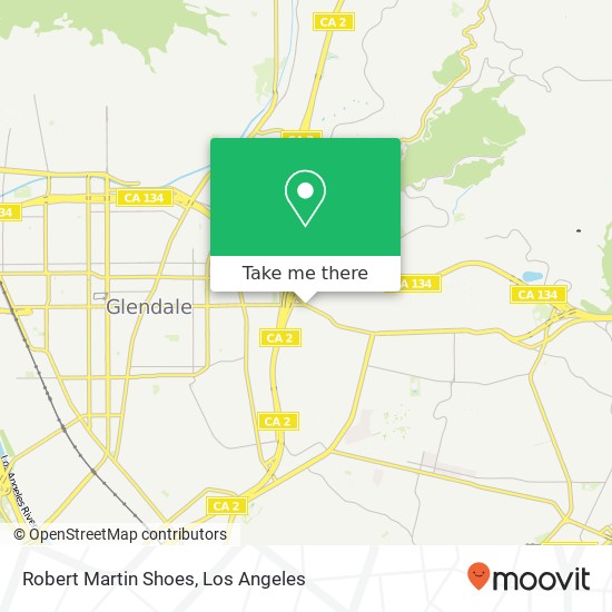 Mapa de Robert Martin Shoes, 2700 Colorado Blvd Los Angeles, CA 90041