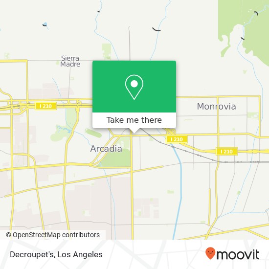 Mapa de Decroupet's, 23 E Huntington Dr Arcadia, CA 91006