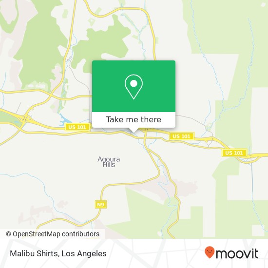 Mapa de Malibu Shirts, 29395 Agoura Rd Agoura Hills, CA 91301