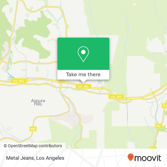 Mapa de Metal Jeans, 5331 Derry Ave Agoura Hills, CA 91301