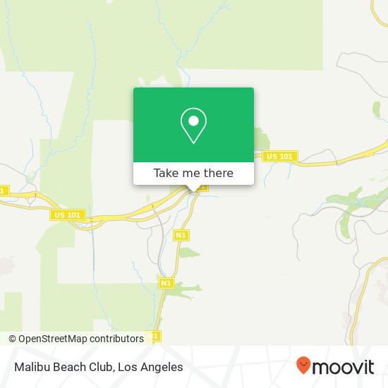 Mapa de Malibu Beach Club, 26500 Agoura Rd Calabasas, CA 91302