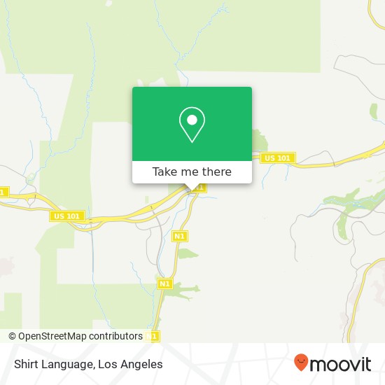 Mapa de Shirt Language, 26500 Agoura Rd Calabasas, CA 91302