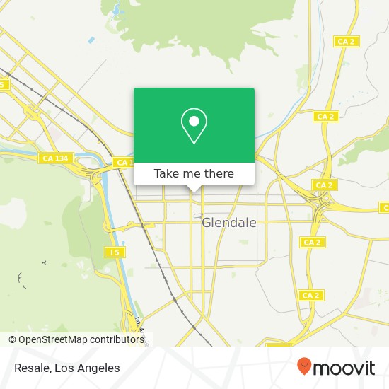 Mapa de Resale, 211 W Wilson Ave Glendale, CA 91203