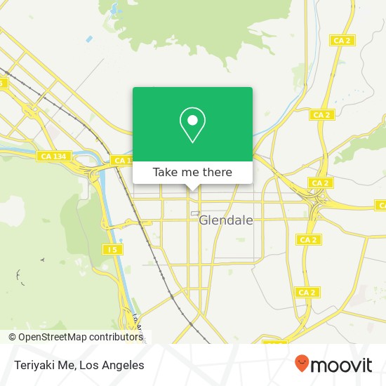 Mapa de Teriyaki Me, 207 W Wilson Ave Glendale, CA 91203