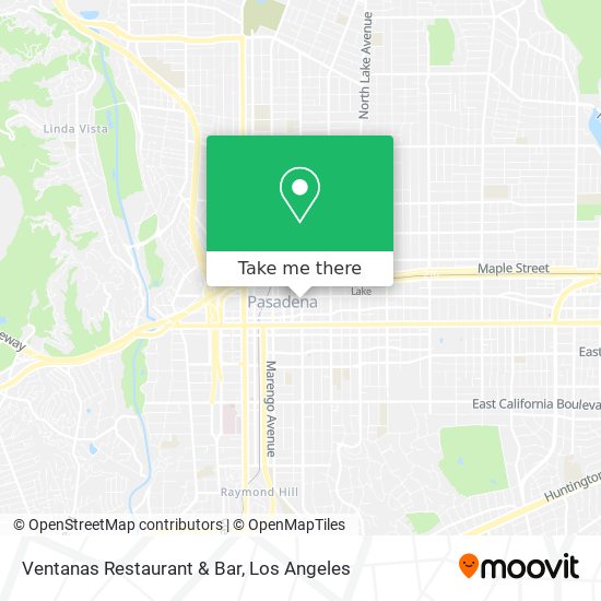 Mapa de Ventanas Restaurant & Bar