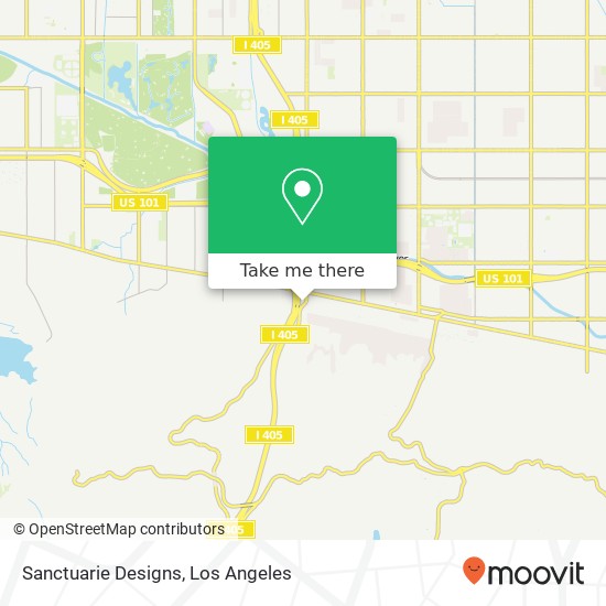 Mapa de Sanctuarie Designs, 4529 Sepulveda Blvd Sherman Oaks, CA 91403