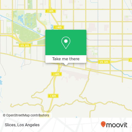 Mapa de Slices, 15136 Ventura Blvd Sherman Oaks, CA 91403