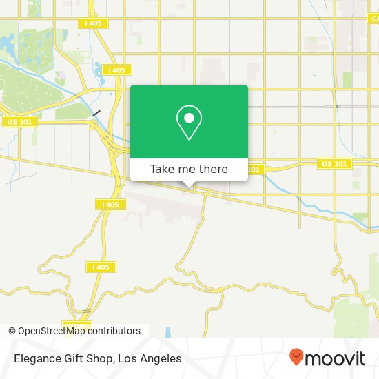 Mapa de Elegance Gift Shop, 14537 Ventura Blvd Sherman Oaks, CA 91403