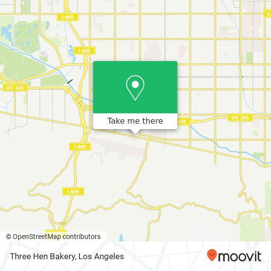 Three Hen Bakery, Sherman Oaks, CA 91403 map