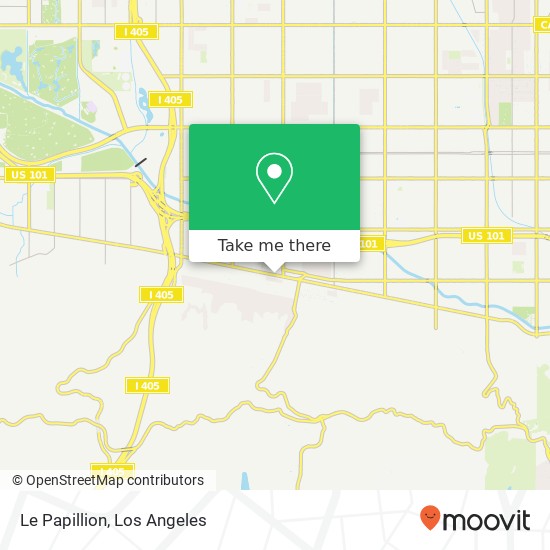 Mapa de Le Papillion, 14537 Ventura Blvd Sherman Oaks, CA 91403