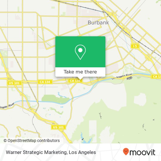 Mapa de Warner Strategic Marketing, 3400 W Olive Ave Burbank, CA 91505