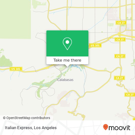 Mapa de Italian Express, 4752 Park Granada Calabasas, CA 91302