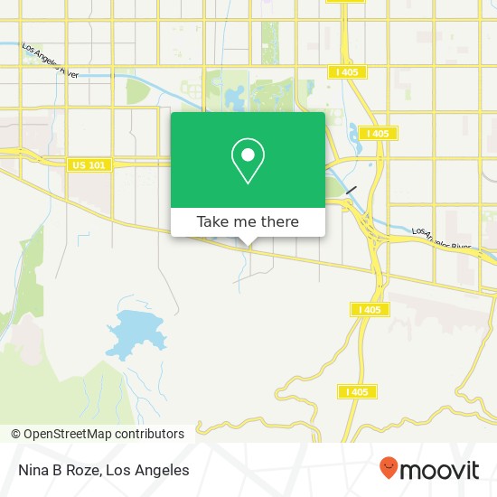 Mapa de Nina B Roze, 16501 Ventura Blvd Encino, CA 91436