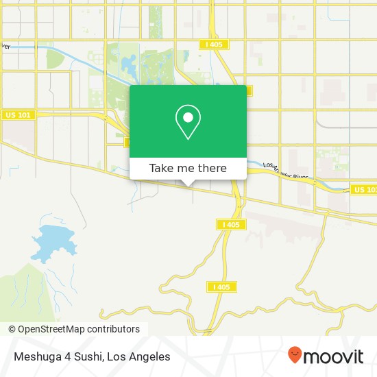 Mapa de Meshuga 4 Sushi, 15928 Ventura Blvd Encino, CA 91436