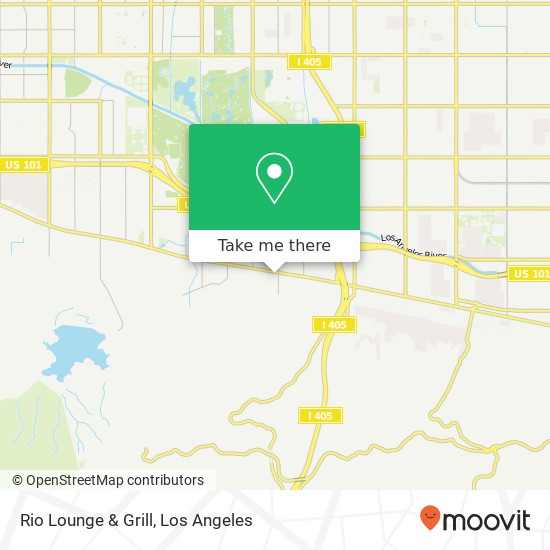 Mapa de Rio Lounge & Grill, 15910 Ventura Blvd Encino, CA 91436