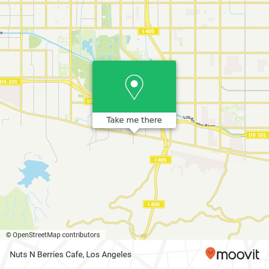 Mapa de Nuts N Berries Cafe, 15840 Ventura Blvd Encino, CA 91436