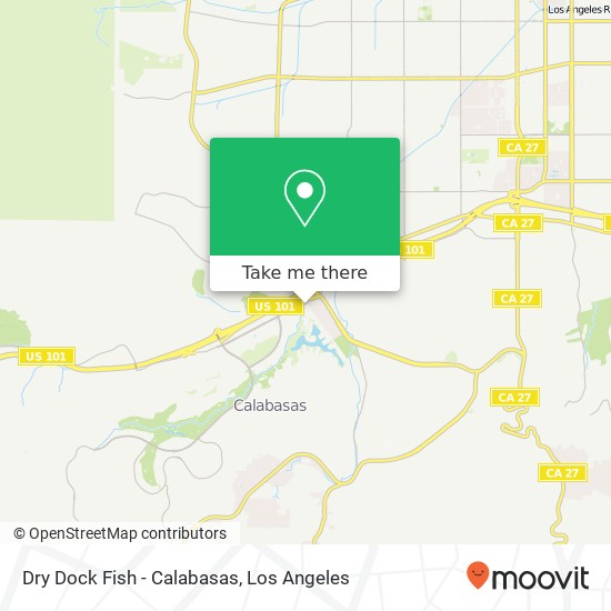 Mapa de Dry Dock Fish - Calabasas, 23504 Calabasas Rd Calabasas, CA 91302