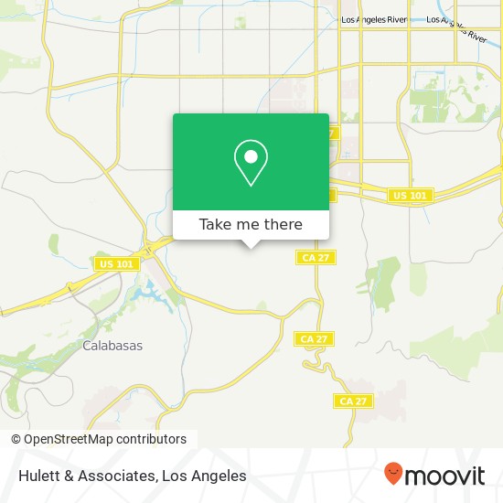 Mapa de Hulett & Associates, 4930 Reforma Rd Woodland Hills, CA 91364