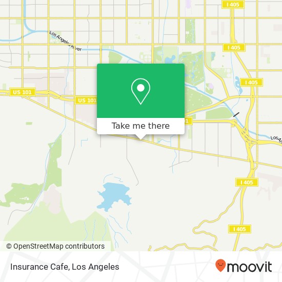 Mapa de Insurance Cafe, 17050 Ventura Blvd Encino, CA 91316