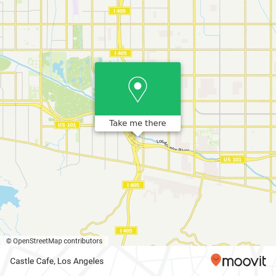 Mapa de Castle Cafe, 4989 Sepulveda Blvd Sherman Oaks, CA 91403