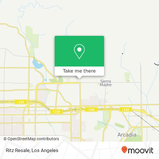 Mapa de Ritz Resale, 900 Valley View Ave Pasadena, CA 91107