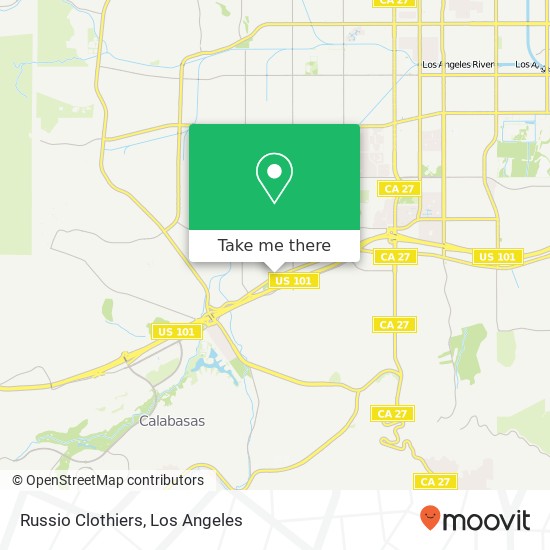 Russio Clothiers, 22935 Ventura Blvd Woodland Hills, CA 91364 map