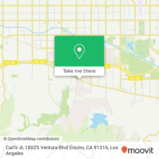 Carl's Jr, 18025 Ventura Blvd Encino, CA 91316 map