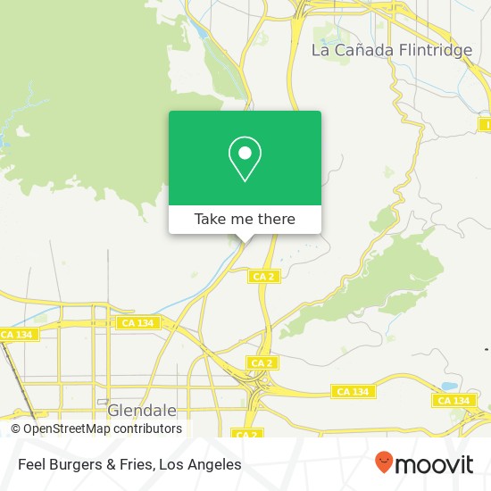 Feel Burgers & Fries, 1525 N Verdugo Rd Glendale, CA 91208 map
