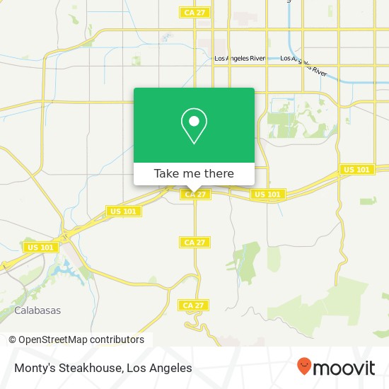 Monty's Steakhouse, 5371 Topanga Canyon Blvd Woodland Hills, CA 91364 map