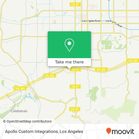 Mapa de Apollo Custom Integrations, Costanso St Woodland Hills, CA 91364