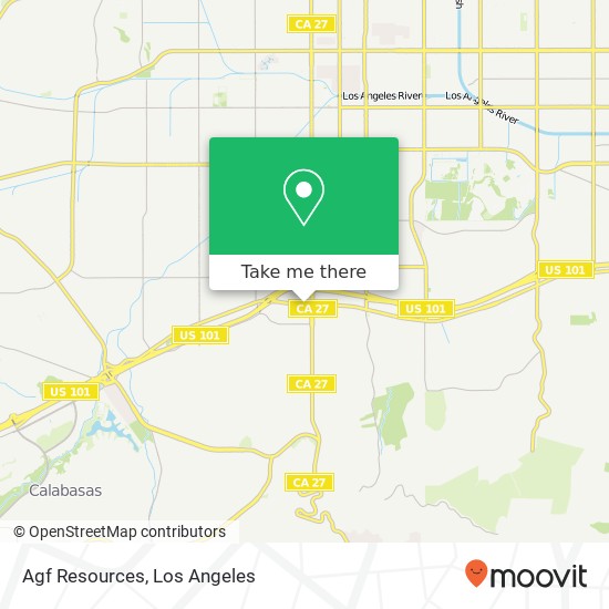 Mapa de Agf Resources, 22030 Ventura Blvd Woodland Hills, CA 91364