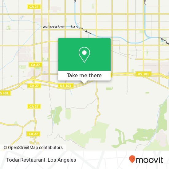 Mapa de Todai Restaurant, 20401 Ventura Blvd Woodland Hills, CA 91364